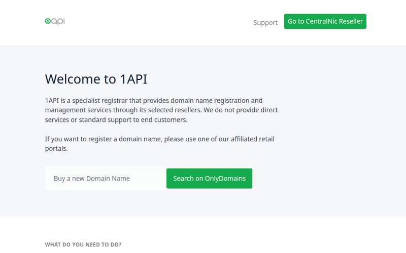 The front page of 1api.net
