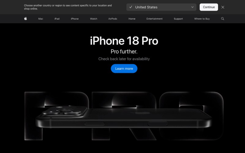 The front page of applestore.com.bs