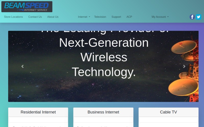 The front page of beamspeed.net