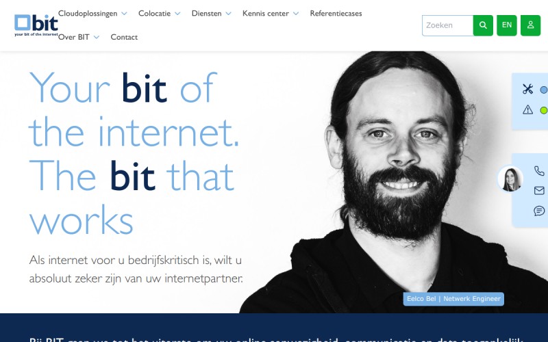 The front page of bit.nl