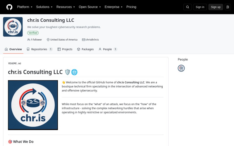 The front page of chr.is