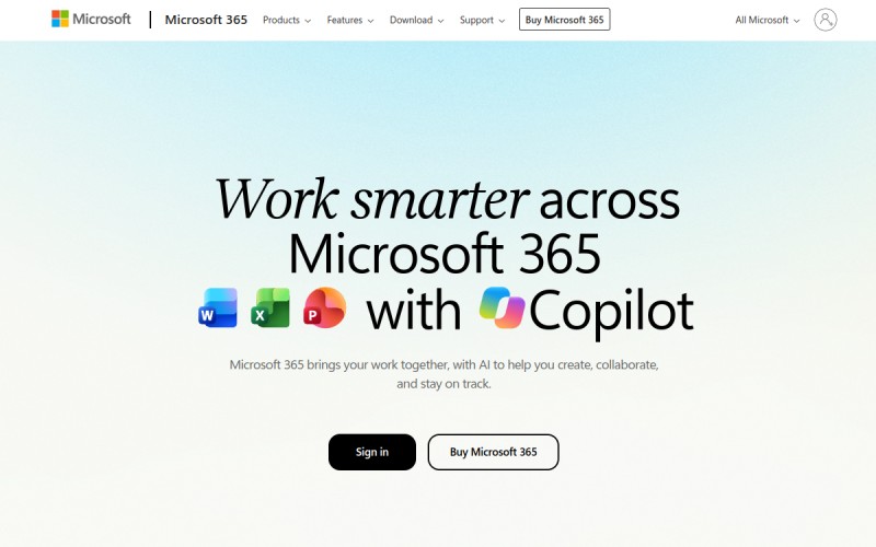 The front page of cloud.microsoft