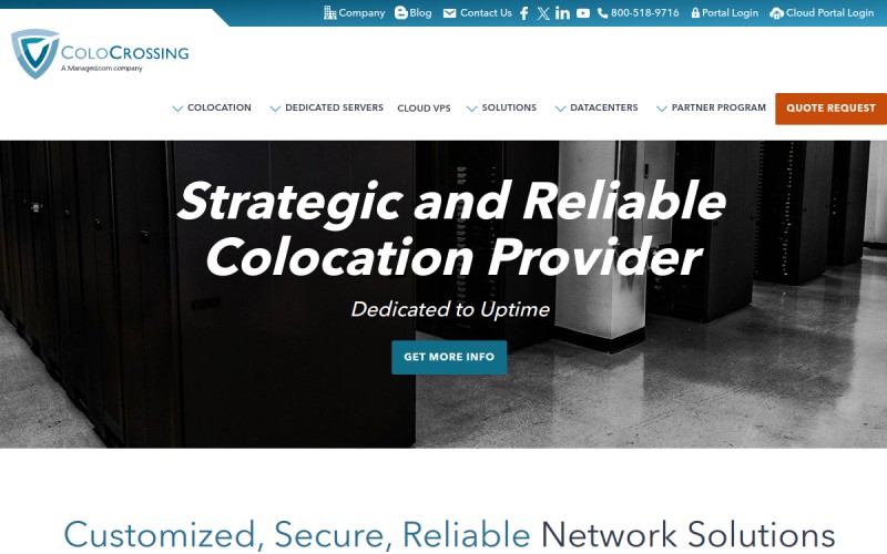 The front page of colocrossing.com