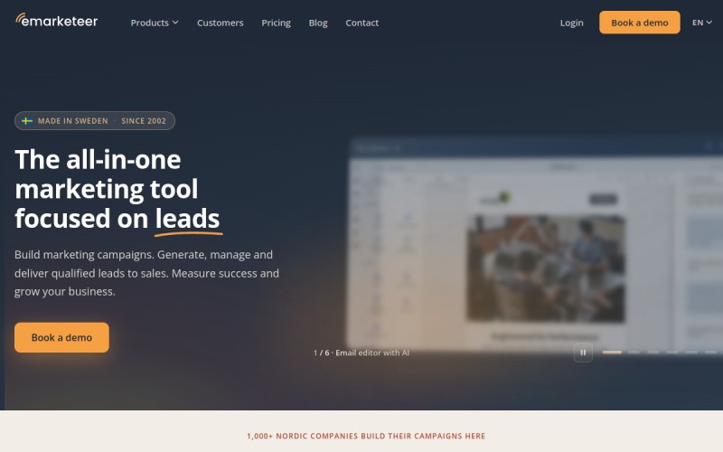 The front page of emarketeer.com