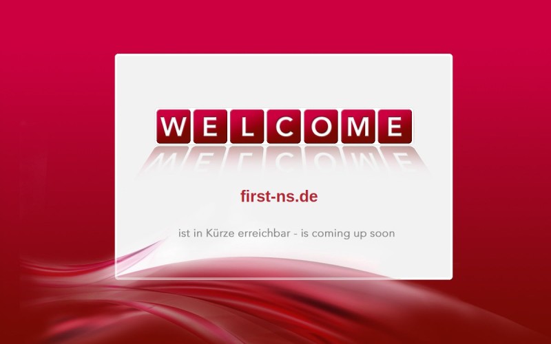 The front page of first-ns.de