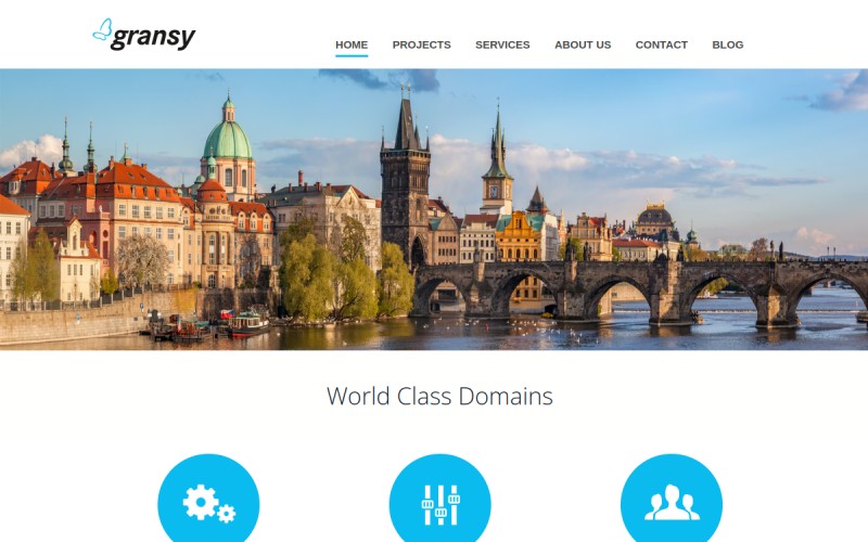 The front page of gransy.com