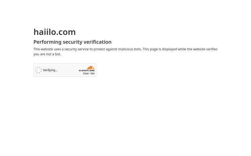 The front page of haiilo.cloud