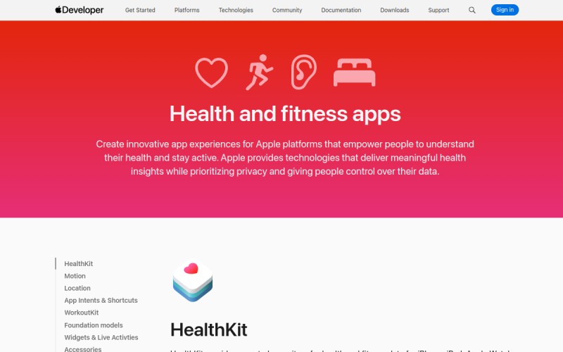 The front page of healthkit.mobi