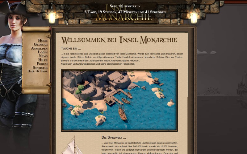 The front page of insel-monarchie.com