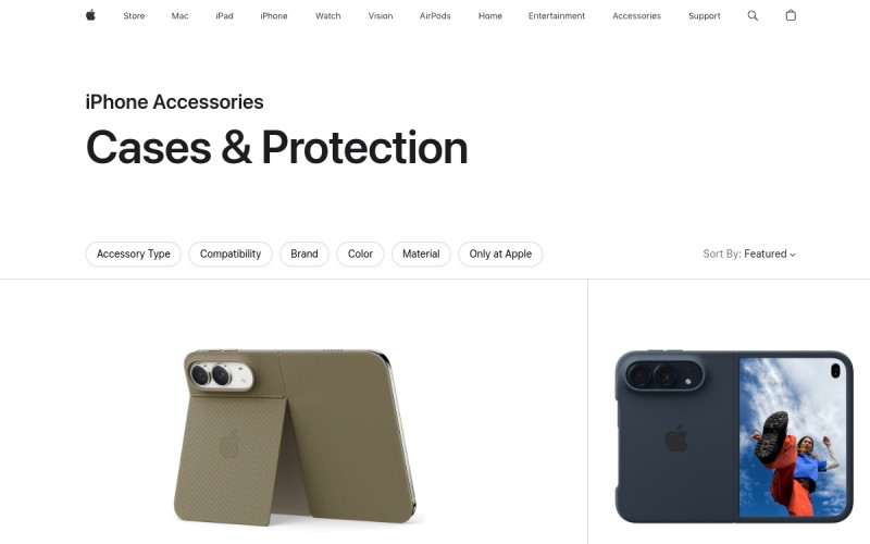 The front page of iphone.case