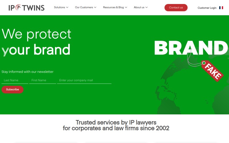 The front page of iptwins.com