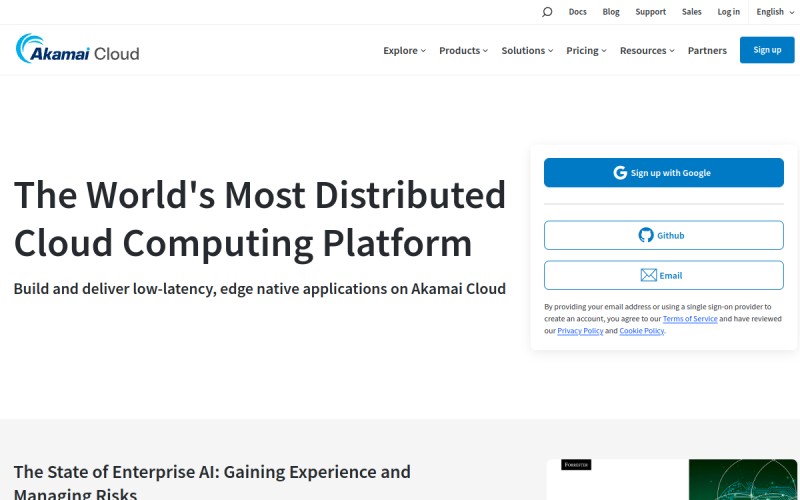 The front page of linode.com