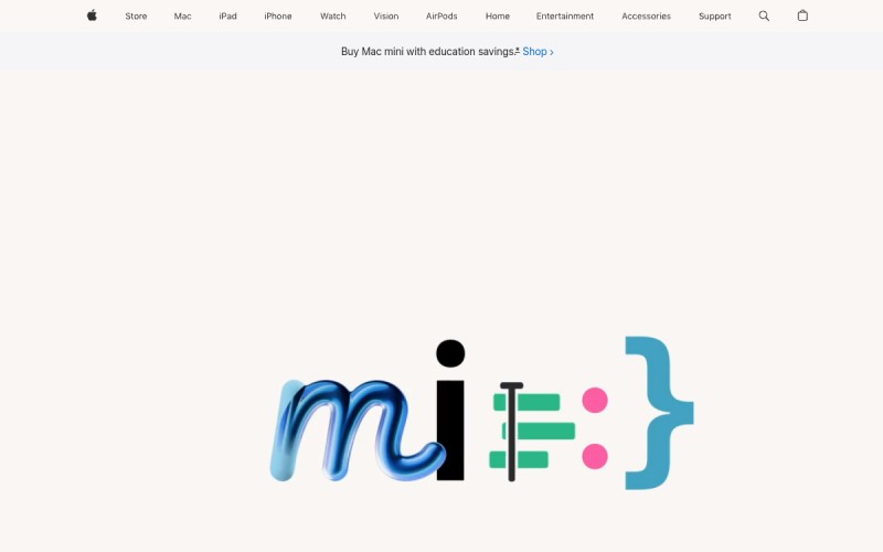 The front page of macmini.com