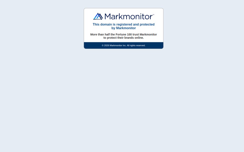 The front page of markmonitor.zone
