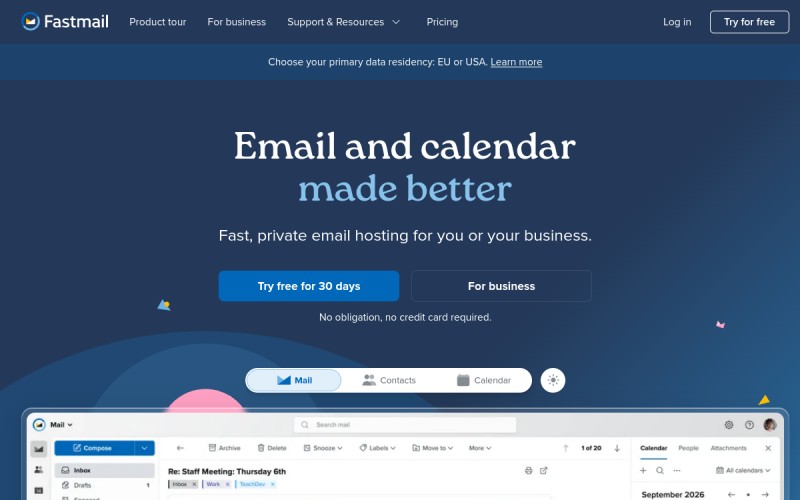 The front page of messagingengine.com
