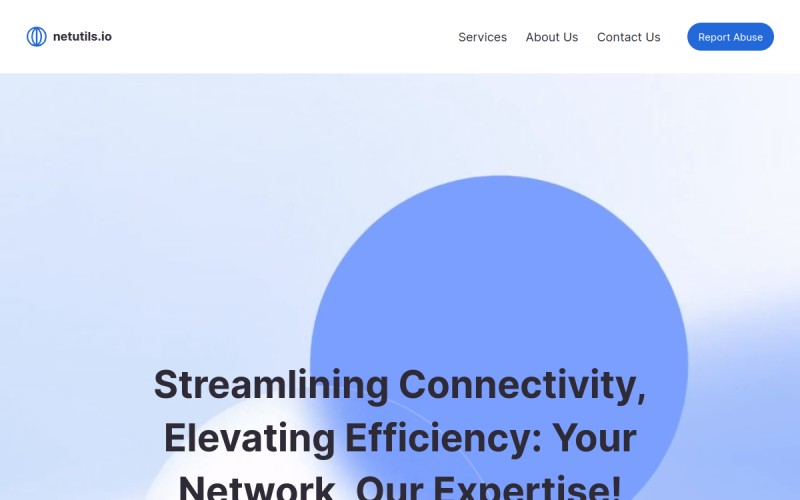 The front page of netutils.io