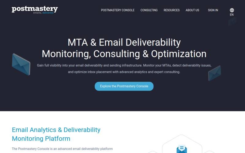 The front page of postmastery.com