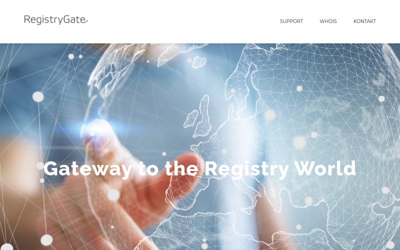 The front page of registrygate.com