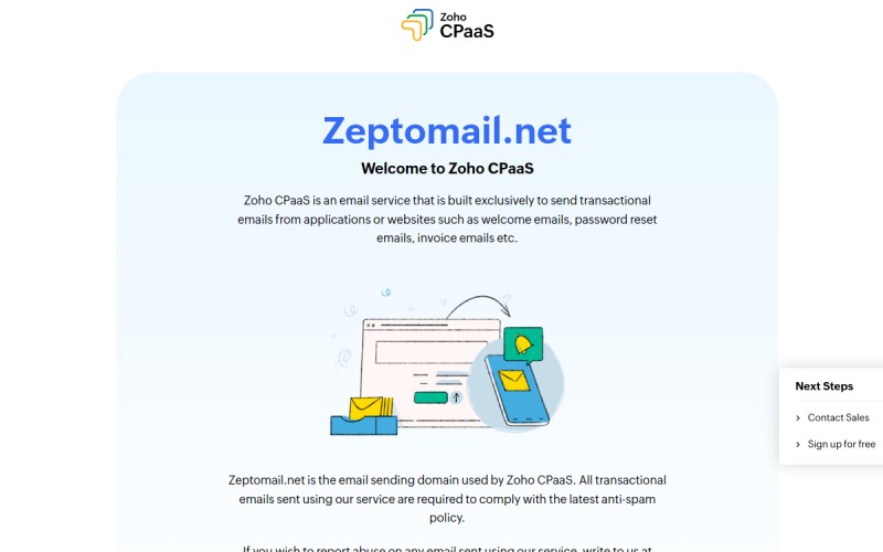 The front page of transmail.net