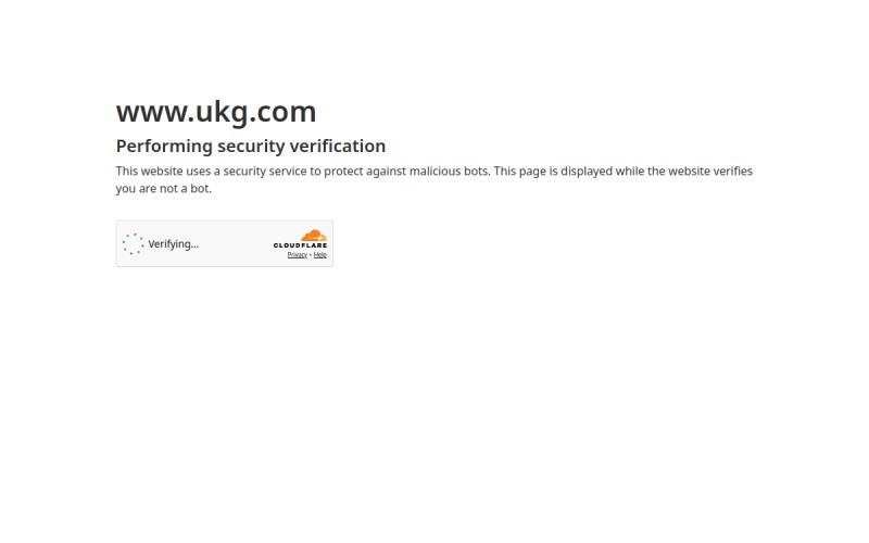The front page of ukg.com
