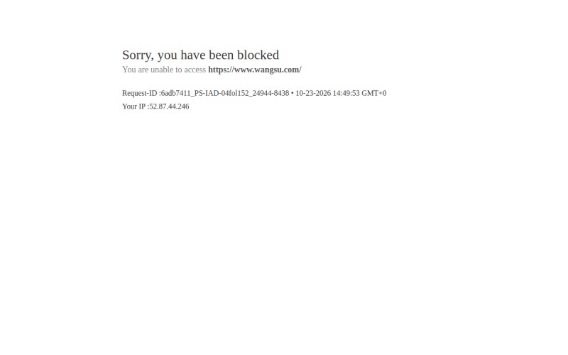 The front page of wangsu.com